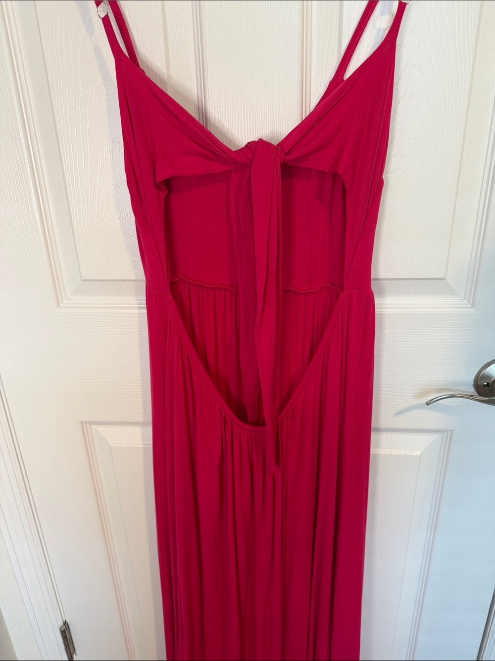 Lascana Hot Pink Open Back Maxi Dress